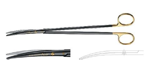 Ноір Нельсон-Метценбаум ножиці вигнуті хвильова заточка 260 мм